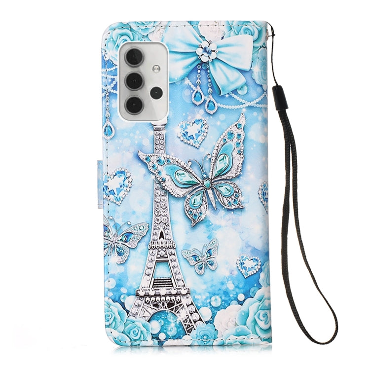 For Samsung Galaxy A32 5G 3D Painting Horizontal Flip Leather Case with Holder & Card Slot & Lanyard