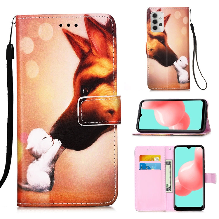 For Samsung Galaxy A32 5G 3D Painting Horizontal Flip Leather Case with Holder & Card Slot & Lanyard