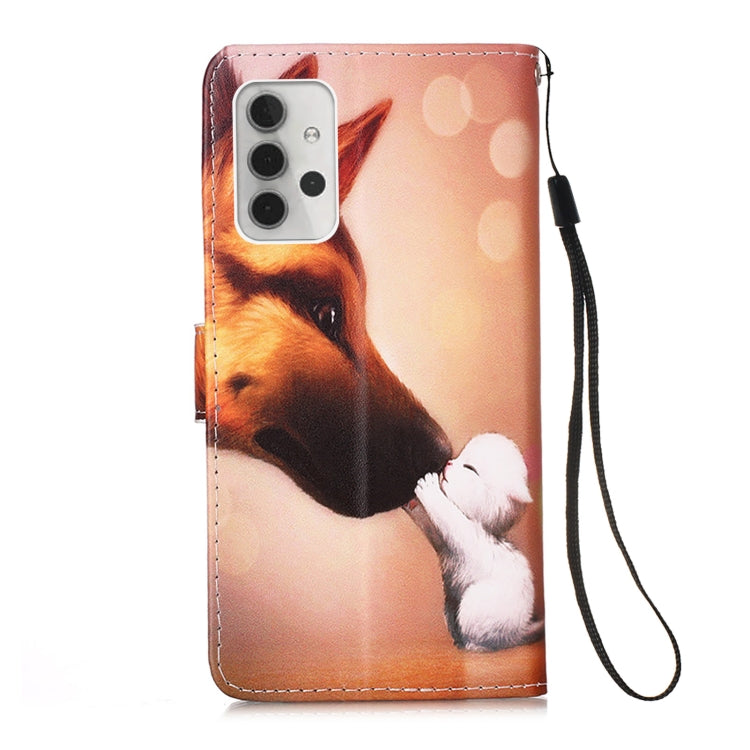 For Samsung Galaxy A32 5G 3D Painting Horizontal Flip Leather Case with Holder & Card Slot & Lanyard