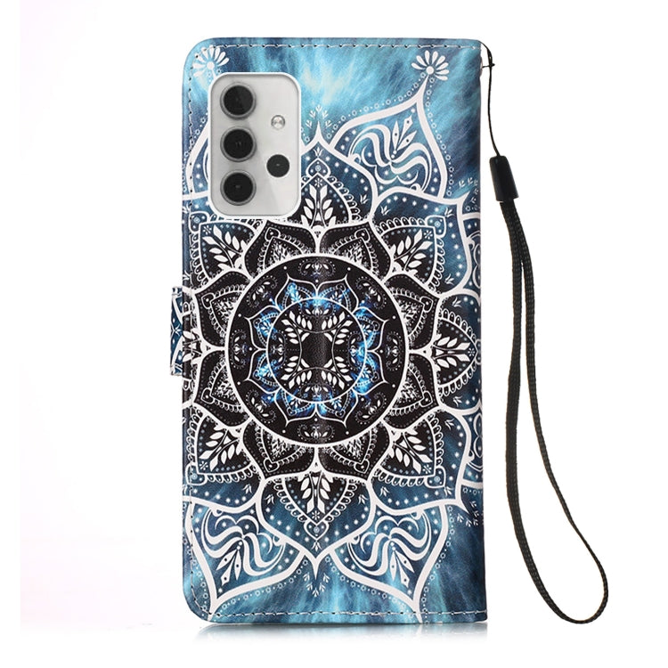 For Samsung Galaxy A32 5G 3D Painting Horizontal Flip Leather Case with Holder & Card Slot & Lanyard