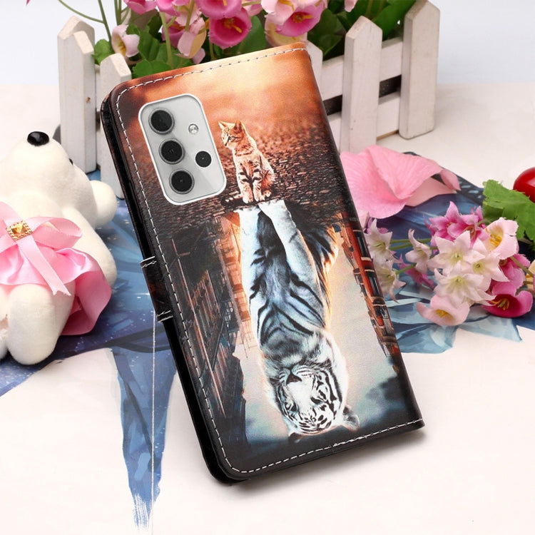 For Samsung Galaxy A32 5G 3D Painting Horizontal Flip Leather Case with Holder & Card Slot & Lanyard