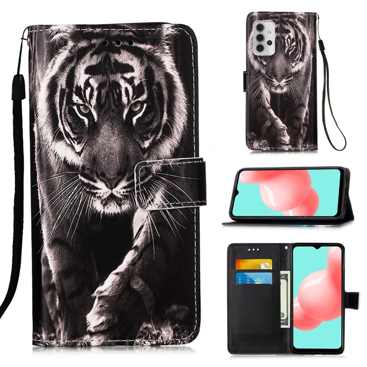 For Samsung Galaxy A32 5G 3D Painting Horizontal Flip Leather Case with Holder & Card Slot & Lanyard