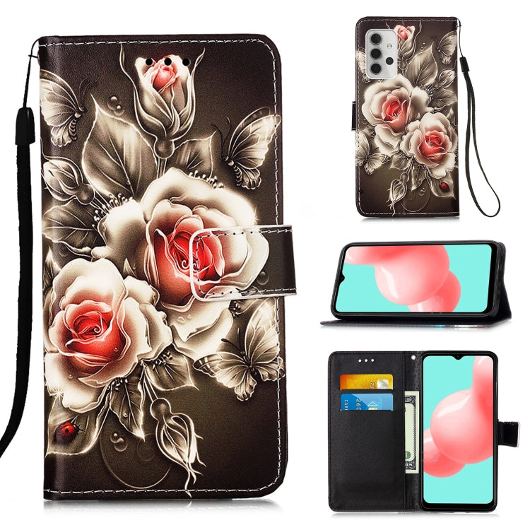 For Samsung Galaxy A32 5G 3D Painting Horizontal Flip Leather Case with Holder & Card Slot & Lanyard