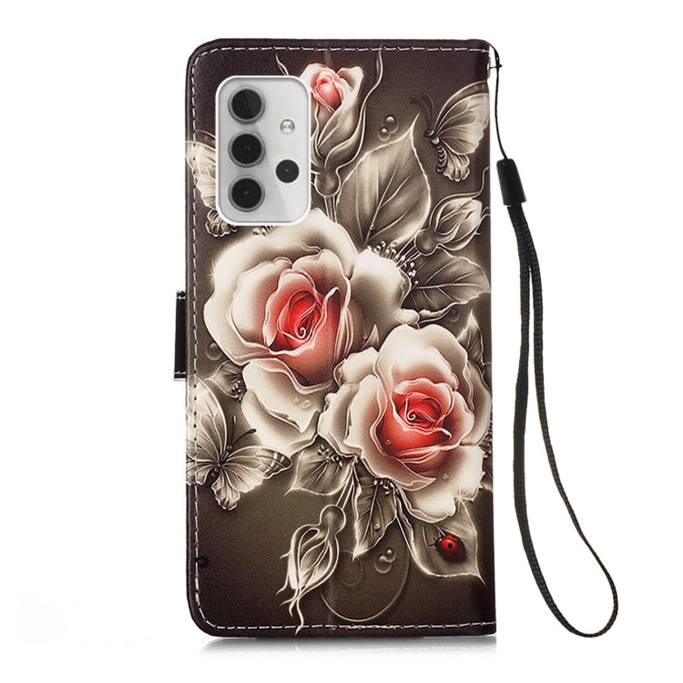 For Samsung Galaxy A32 5G 3D Painting Horizontal Flip Leather Case with Holder & Card Slot & Lanyard