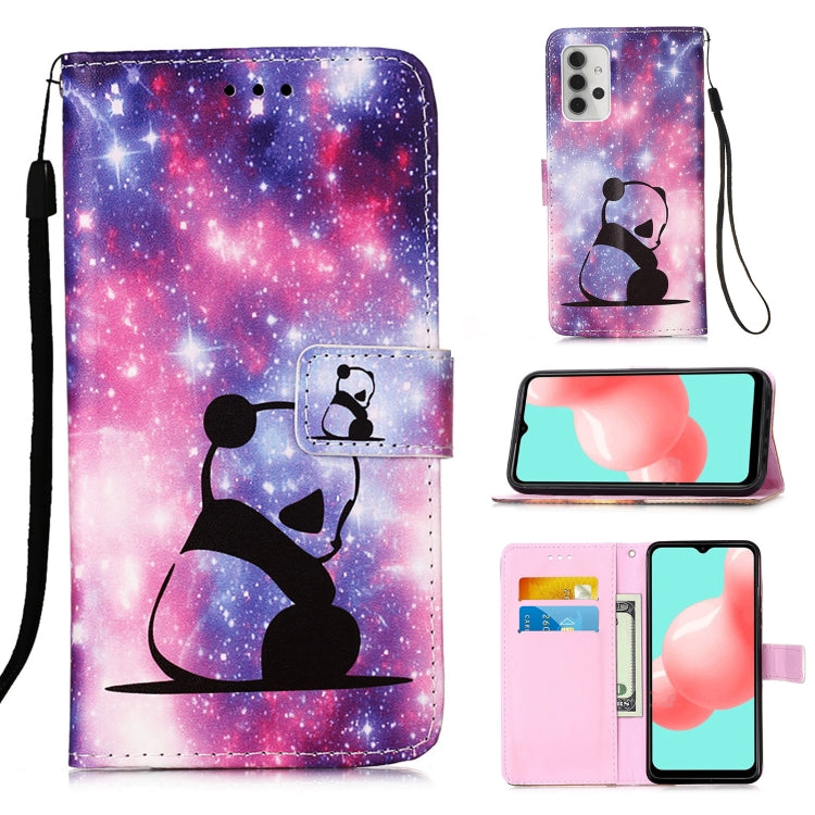 For Samsung Galaxy A32 5G 3D Painting Horizontal Flip Leather Case with Holder & Card Slot & Lanyard