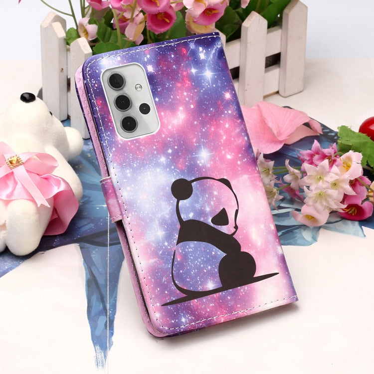 For Samsung Galaxy A32 5G 3D Painting Horizontal Flip Leather Case with Holder & Card Slot & Lanyard