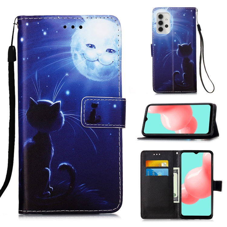 For Samsung Galaxy A32 5G 3D Painting Horizontal Flip Leather Case with Holder & Card Slot & Lanyard