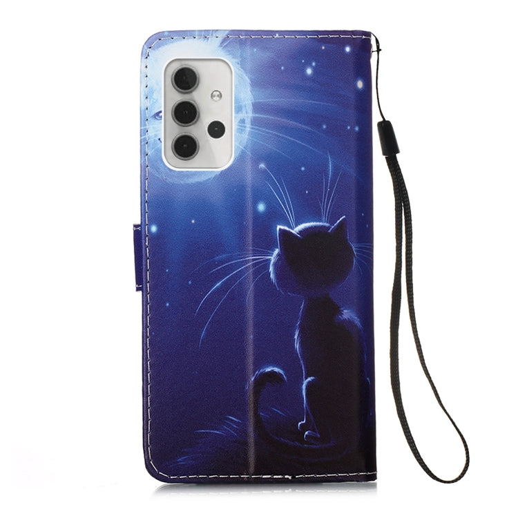 For Samsung Galaxy A32 5G 3D Painting Horizontal Flip Leather Case with Holder & Card Slot & Lanyard