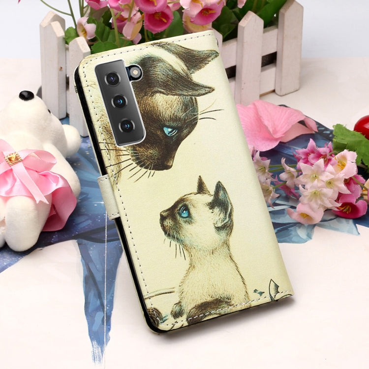 For Samsung Galaxy S21+ 5G 3D Painting Horizontal Flip Leather Case with Holder & Card Slot & Lanyard