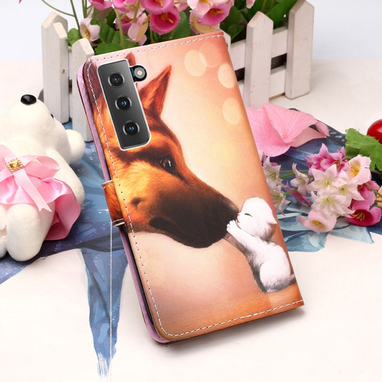 For Samsung Galaxy S21+ 5G 3D Painting Horizontal Flip Leather Case with Holder & Card Slot & Lanyard