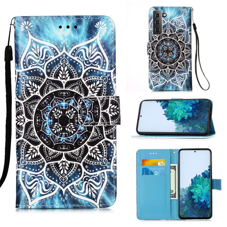 For Samsung Galaxy S21+ 5G 3D Painting Horizontal Flip Leather Case with Holder & Card Slot & Lanyard