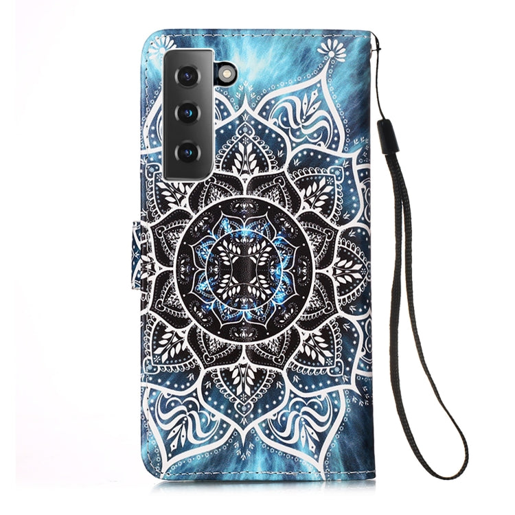 For Samsung Galaxy S21+ 5G 3D Painting Horizontal Flip Leather Case with Holder & Card Slot & Lanyard