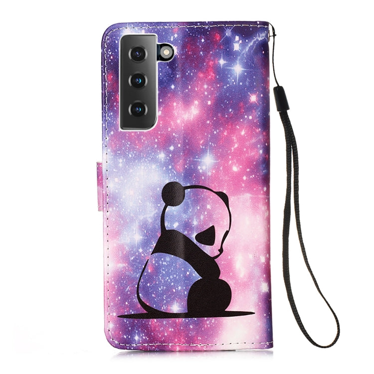 For Samsung Galaxy S21+ 5G 3D Painting Horizontal Flip Leather Case with Holder & Card Slot & Lanyard