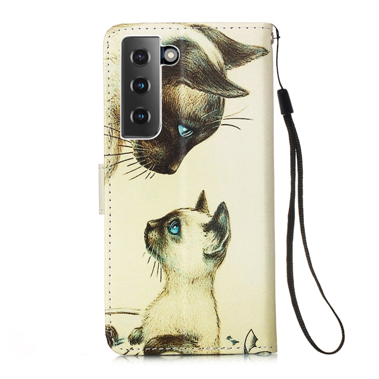 For Samsung Galaxy S21 5G 3D Painting Horizontal Flip Leather Case with Holder & Card Slot & Lanyard