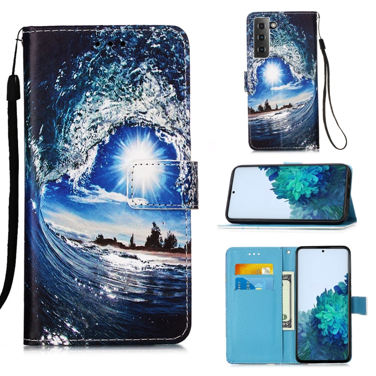 For Samsung Galaxy S21 5G 3D Painting Horizontal Flip Leather Case with Holder & Card Slot & Lanyard