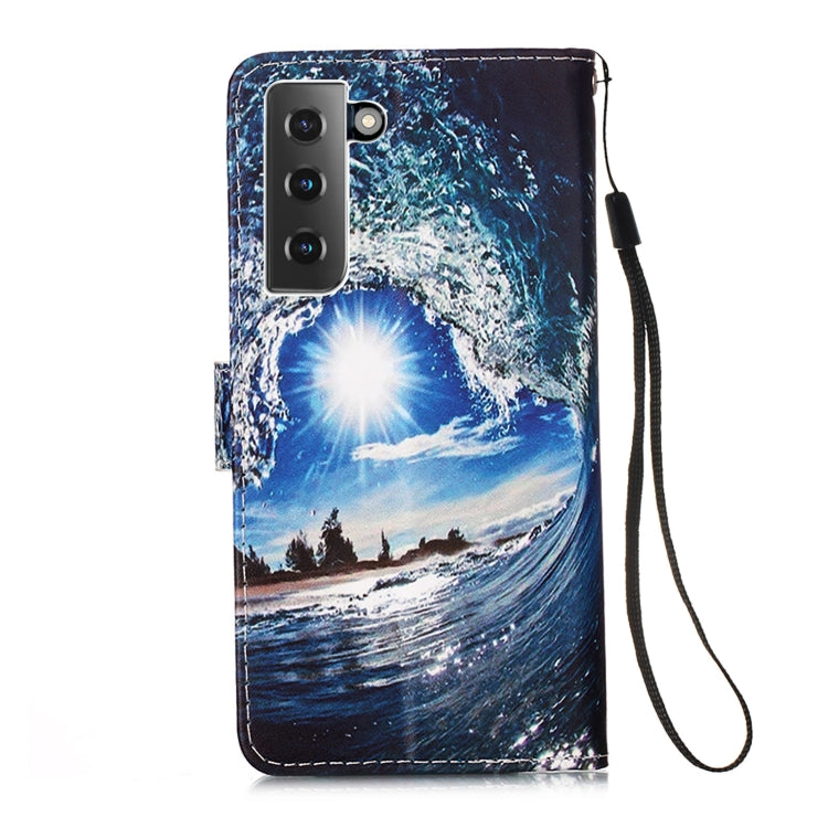 For Samsung Galaxy S21 5G 3D Painting Horizontal Flip Leather Case with Holder & Card Slot & Lanyard