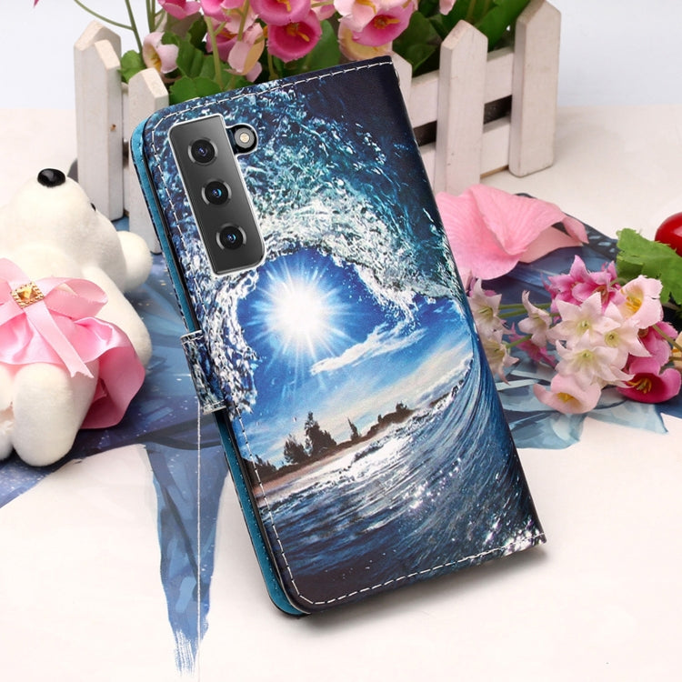 For Samsung Galaxy S21 5G 3D Painting Horizontal Flip Leather Case with Holder & Card Slot & Lanyard