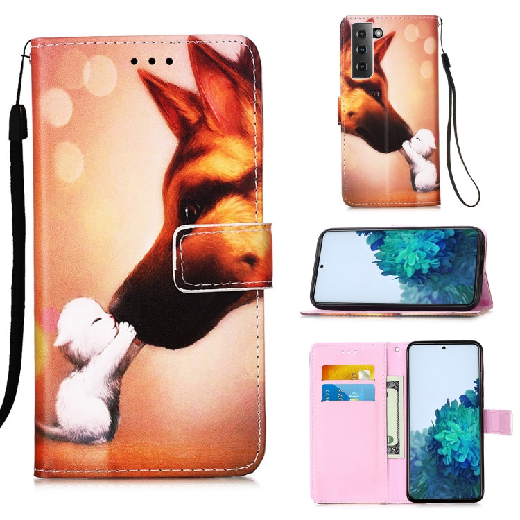 For Samsung Galaxy S21 5G 3D Painting Horizontal Flip Leather Case with Holder & Card Slot & Lanyard