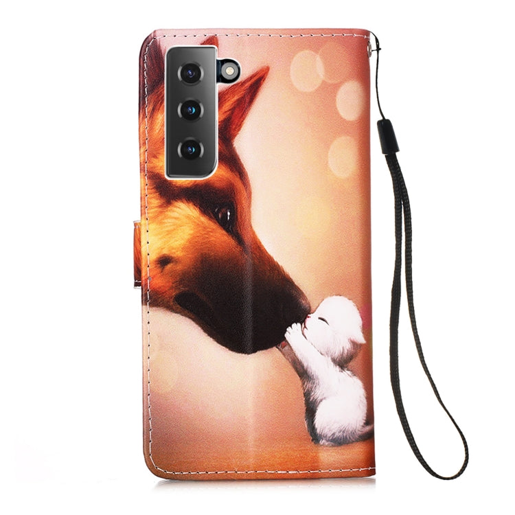 For Samsung Galaxy S21 5G 3D Painting Horizontal Flip Leather Case with Holder & Card Slot & Lanyard