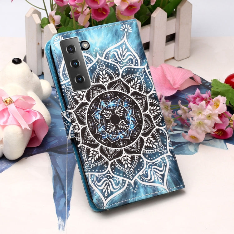 For Samsung Galaxy S21 5G 3D Painting Horizontal Flip Leather Case with Holder & Card Slot & Lanyard