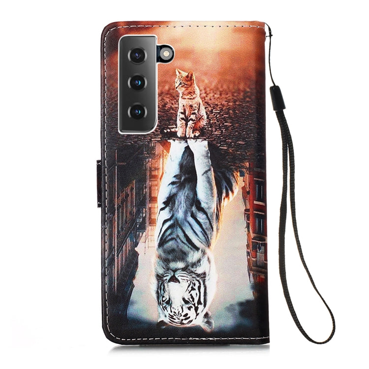 For Samsung Galaxy S21 5G 3D Painting Horizontal Flip Leather Case with Holder & Card Slot & Lanyard