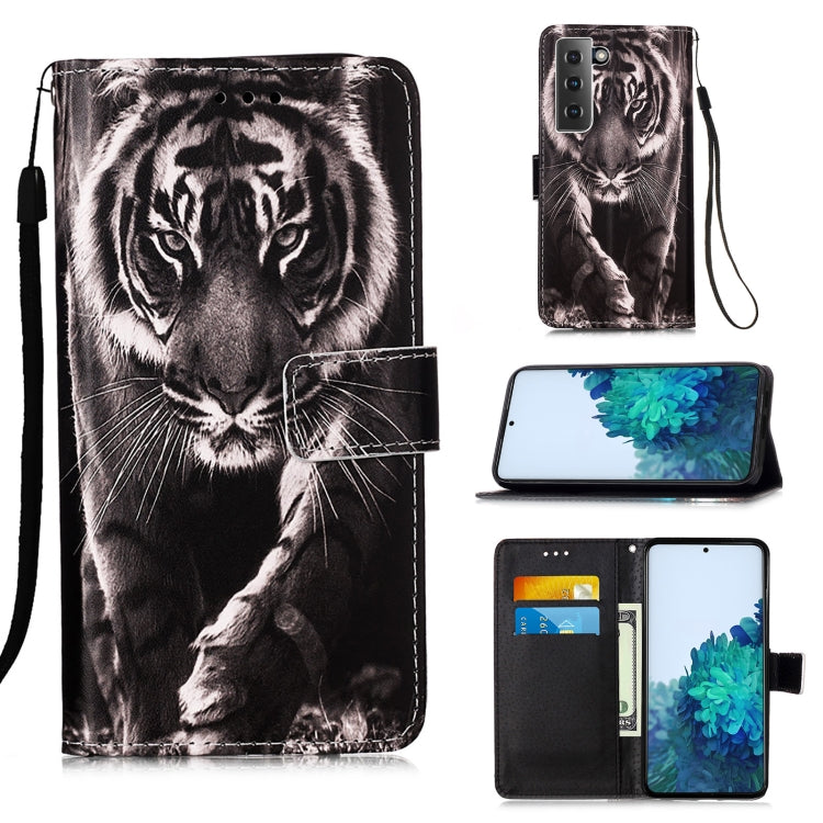 For Samsung Galaxy S21 5G 3D Painting Horizontal Flip Leather Case with Holder & Card Slot & Lanyard