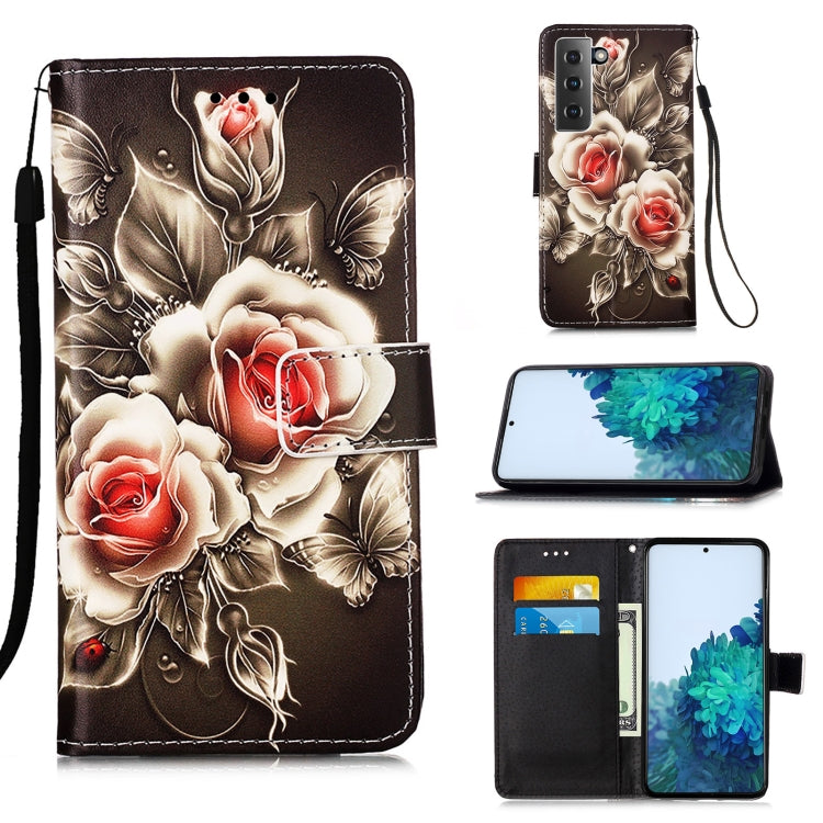 For Samsung Galaxy S21 5G 3D Painting Horizontal Flip Leather Case with Holder & Card Slot & Lanyard