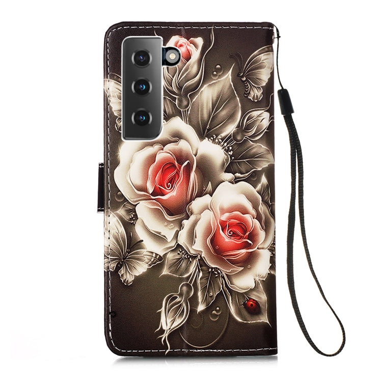 For Samsung Galaxy S21 5G 3D Painting Horizontal Flip Leather Case with Holder & Card Slot & Lanyard