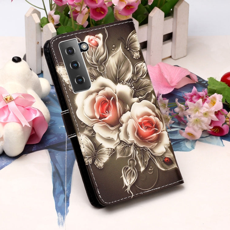 For Samsung Galaxy S21 5G 3D Painting Horizontal Flip Leather Case with Holder & Card Slot & Lanyard