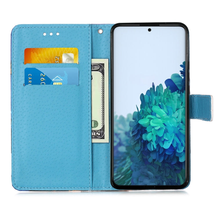 For Samsung Galaxy S21 5G 3D Painting Horizontal Flip Leather Case with Holder & Card Slot & Lanyard