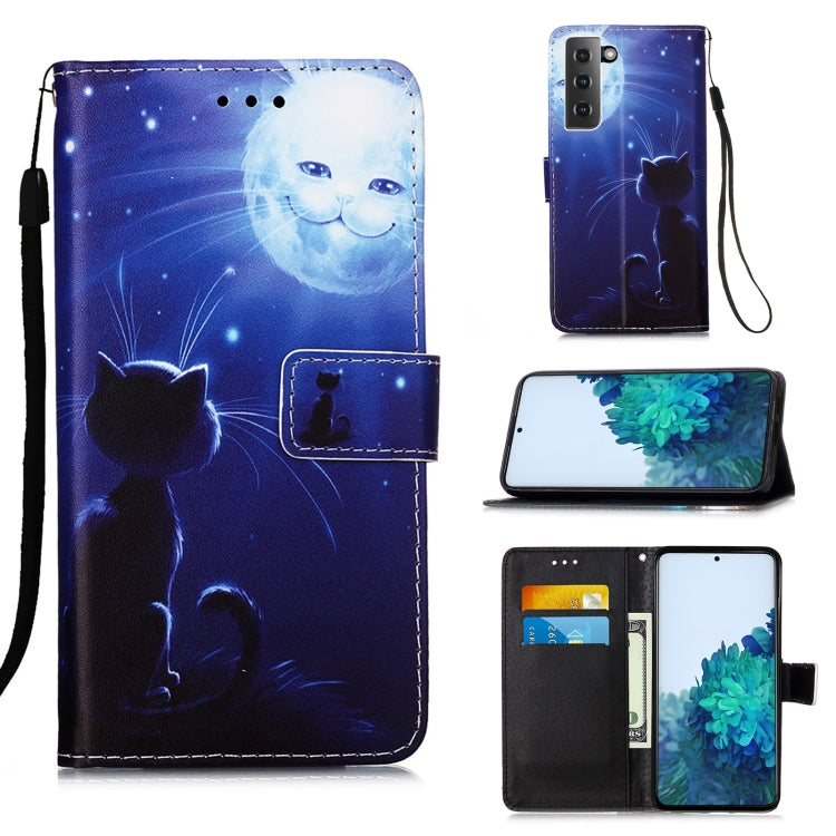 For Samsung Galaxy S21 5G 3D Painting Horizontal Flip Leather Case with Holder & Card Slot & Lanyard