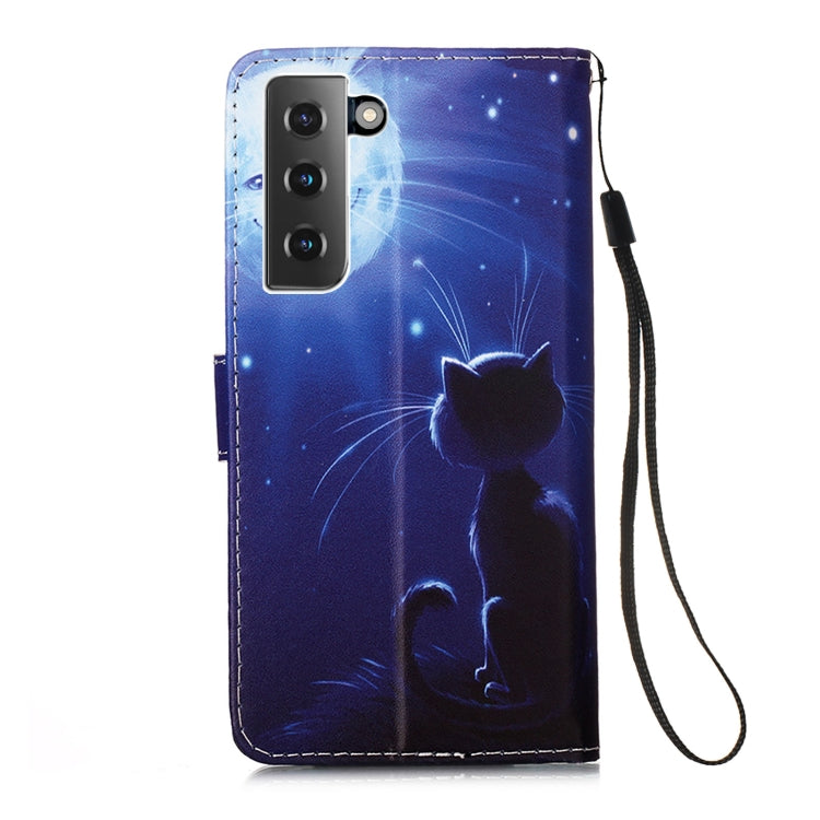 For Samsung Galaxy S21 5G 3D Painting Horizontal Flip Leather Case with Holder & Card Slot & Lanyard