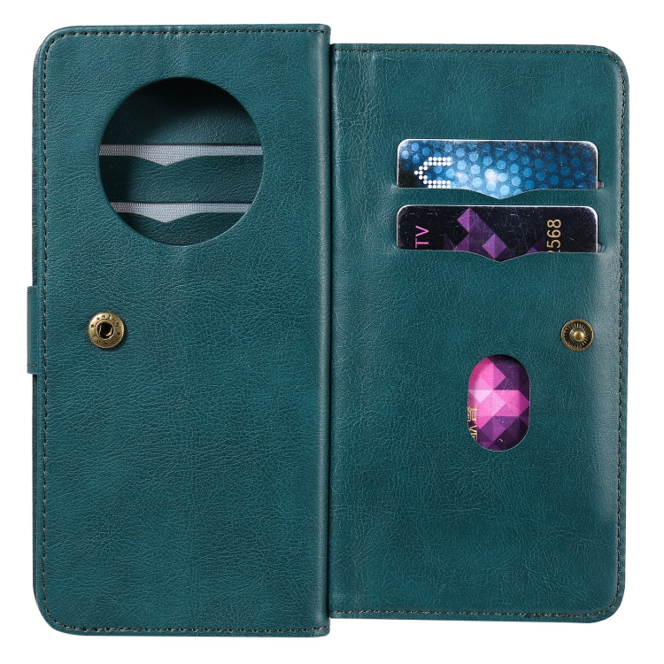 For Huawei Mate 40 Multifunctional Magnetic Copper Buckle Horizontal Flip Solid Color Leather Case with 10 Card Slots & Wallet & Holder & Photo Frame