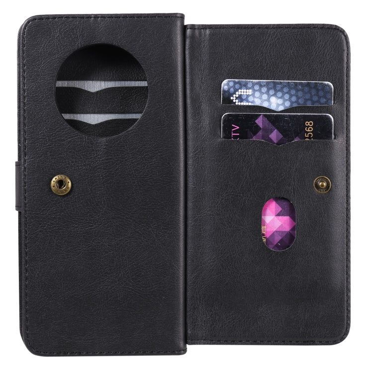 For Huawei Mate 40 Multifunctional Magnetic Copper Buckle Horizontal Flip Solid Color Leather Case with 10 Card Slots & Wallet & Holder & Photo Frame