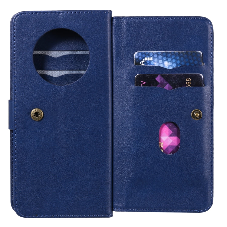 For Huawei Mate 40 Multifunctional Magnetic Copper Buckle Horizontal Flip Solid Color Leather Case with 10 Card Slots & Wallet & Holder & Photo Frame