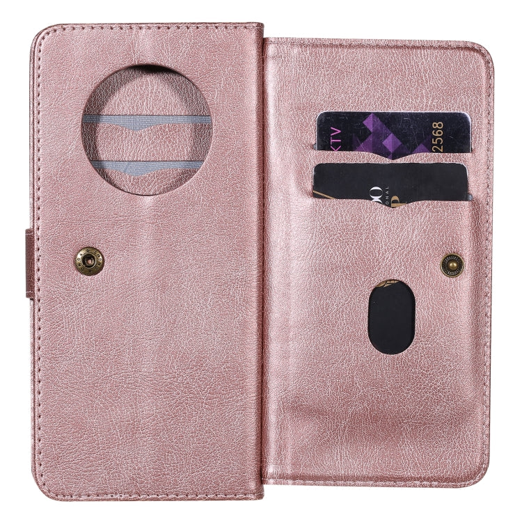 For Huawei Mate 40 Multifunctional Magnetic Copper Buckle Horizontal Flip Solid Color Leather Case with 10 Card Slots & Wallet & Holder & Photo Frame