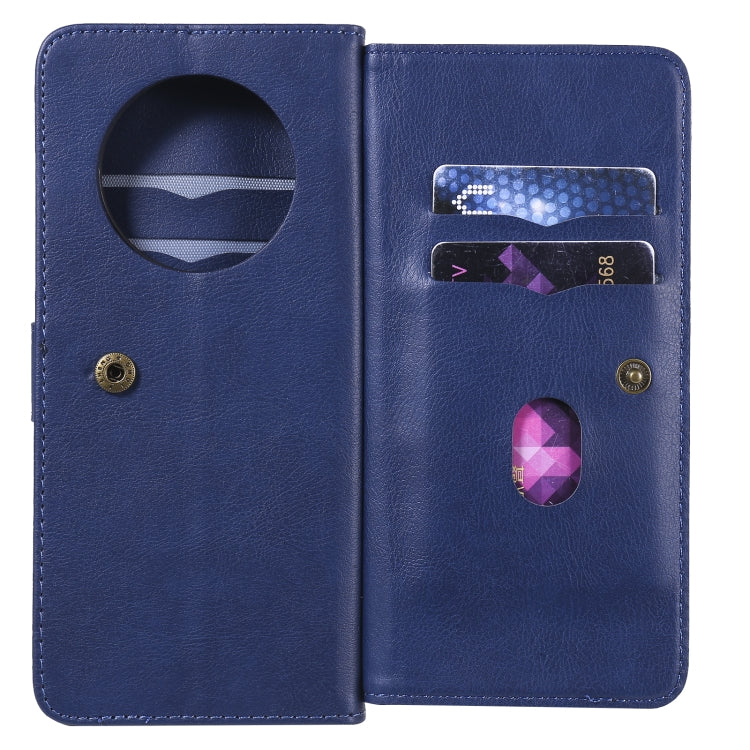 For Huawei Mate 40 Pro Multifunctional Magnetic Copper Buckle Horizontal Flip Solid Color Leather Case with 10 Card Slots & Wallet & Holder & Photo Frame