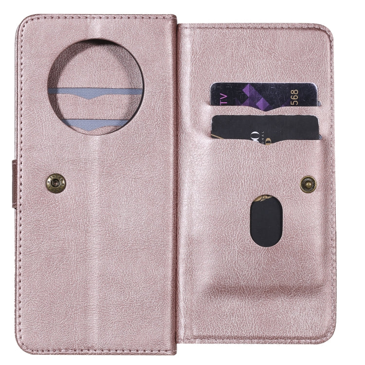 For Huawei Mate 40 Pro Multifunctional Magnetic Copper Buckle Horizontal Flip Solid Color Leather Case with 10 Card Slots & Wallet & Holder & Photo Frame