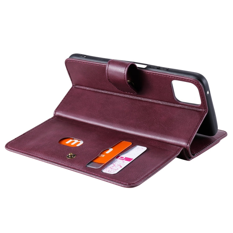 For Huawei Enjoy 20 5G Multifunctional Magnetic Copper Buckle Horizontal Flip Solid Color Leather Case with 10 Card Slots & Wallet & Holder & Photo Frame
