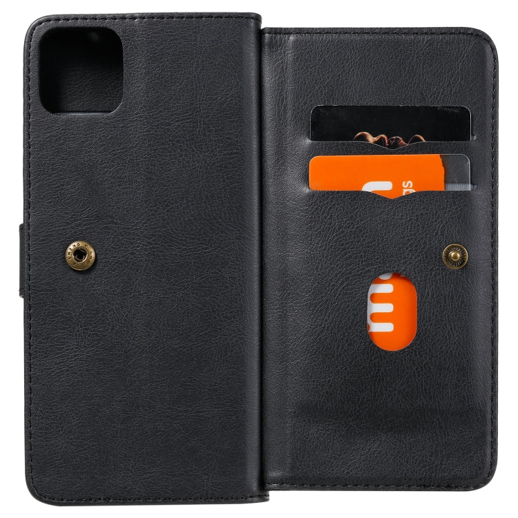 For Huawei Enjoy 20 5G Multifunctional Magnetic Copper Buckle Horizontal Flip Solid Color Leather Case with 10 Card Slots & Wallet & Holder & Photo Frame