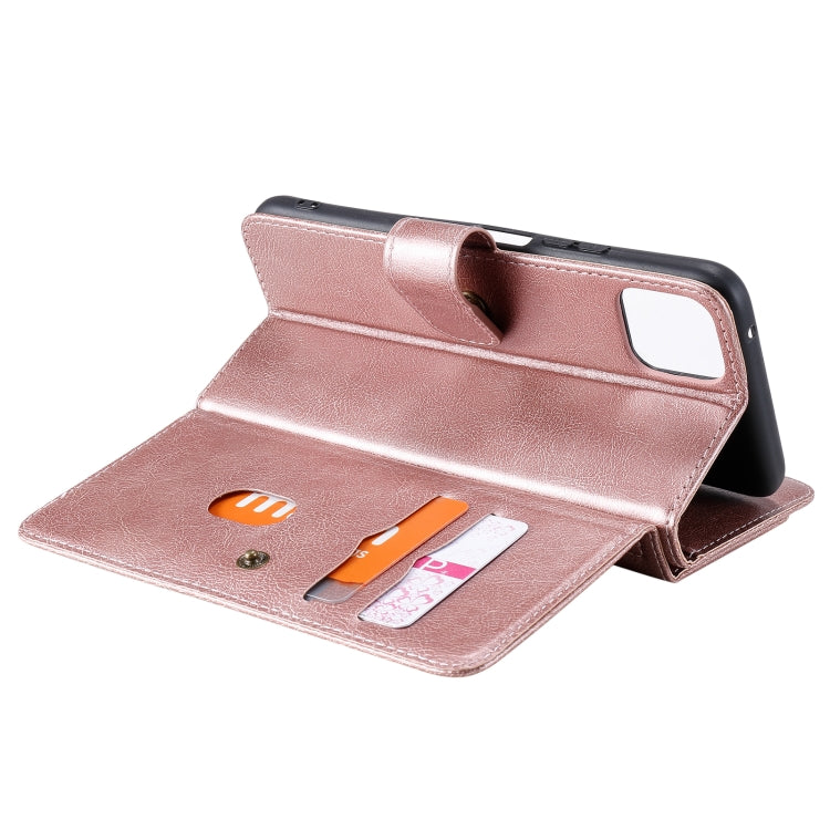 For Huawei Enjoy 20 5G Multifunctional Magnetic Copper Buckle Horizontal Flip Solid Color Leather Case with 10 Card Slots & Wallet & Holder & Photo Frame