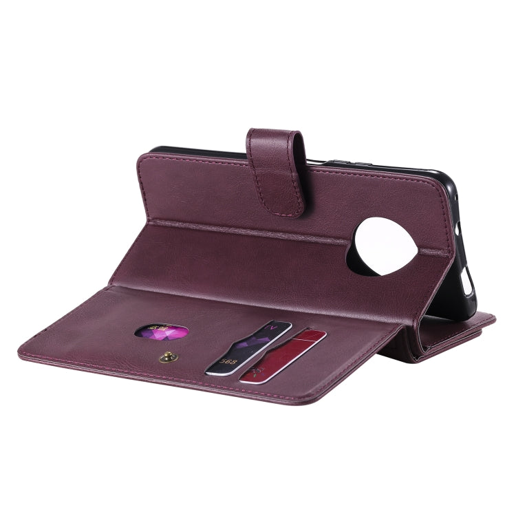 For Huawei Enjoy 20 Plus 5G Multifunctional Magnetic Copper Buckle Horizontal Flip Solid Color Leather Case with 10 Card Slots & Wallet & Holder & Photo Frame