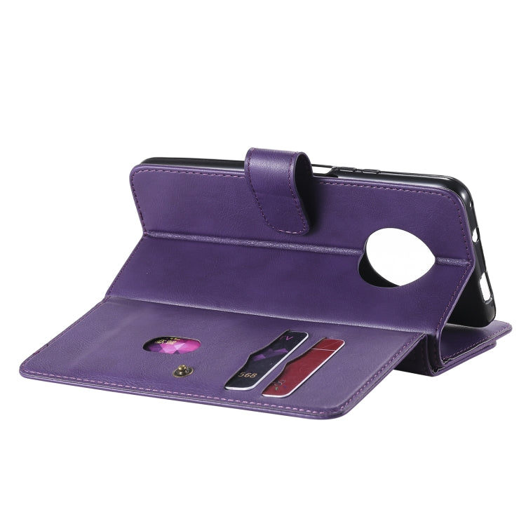 For Huawei Enjoy 20 Plus 5G Multifunctional Magnetic Copper Buckle Horizontal Flip Solid Color Leather Case with 10 Card Slots & Wallet & Holder & Photo Frame