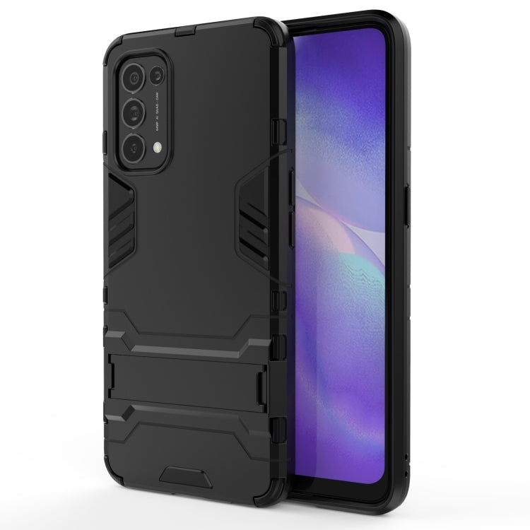 For OPPO Reno5 PC + TPU Shockproof Protective Case with Holder