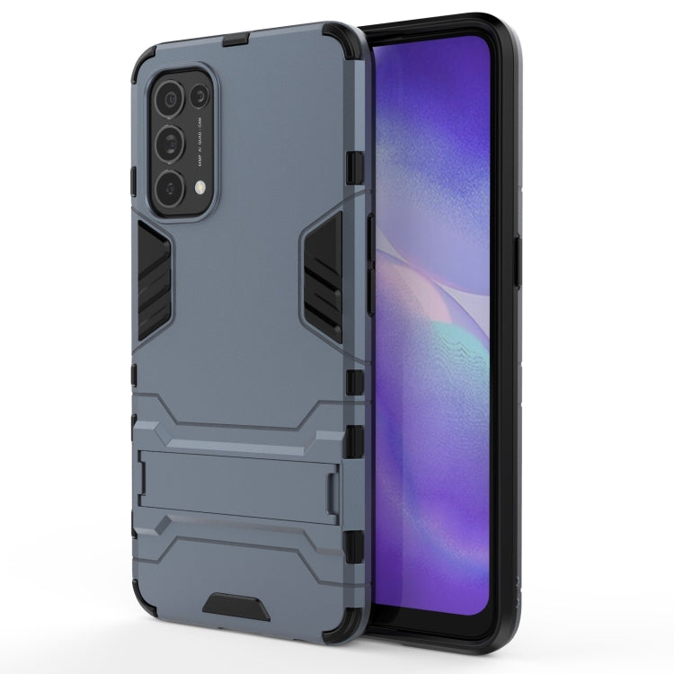 For OPPO Reno5 PC + TPU Shockproof Protective Case with Holder