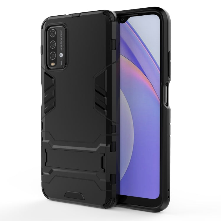 For Xiaomi Redmi Note 9 4G PC + TPU Shockproof Protective Case with Holder