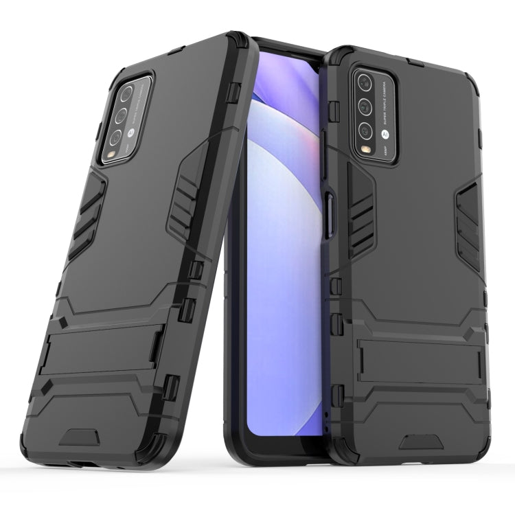 For Xiaomi Redmi Note 9 4G PC + TPU Shockproof Protective Case with Holder