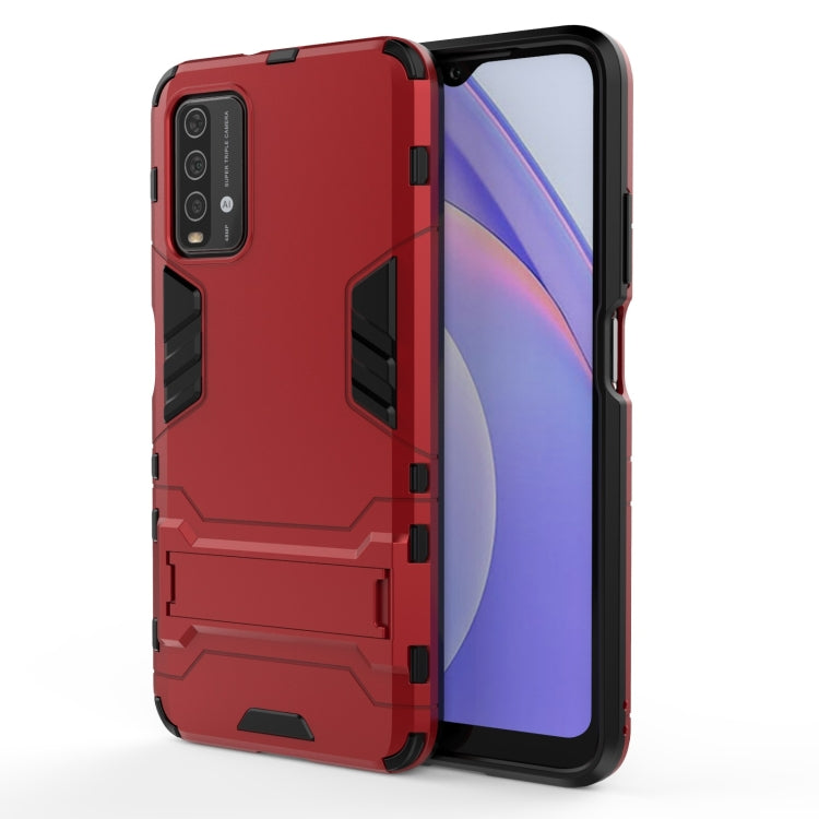 For Xiaomi Redmi Note 9 4G PC + TPU Shockproof Protective Case with Holder