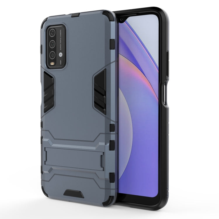 For Xiaomi Redmi Note 9 4G PC + TPU Shockproof Protective Case with Holder