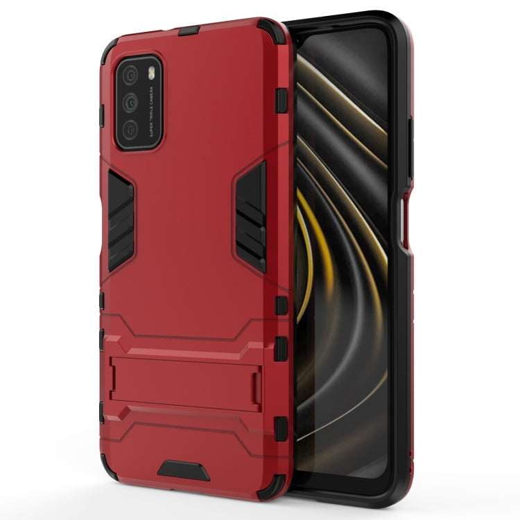 For Xiaomi Poco M3 PC + TPU Shockproof Protective Case with Holder